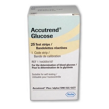 ACCUTREND GLUCOSE 25 STRIPS - 